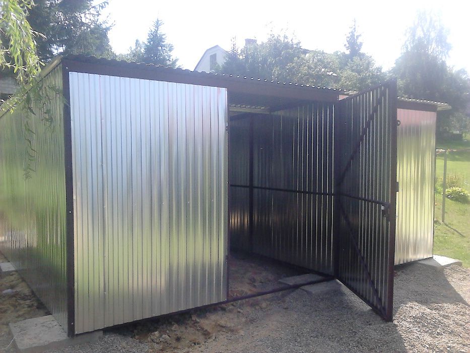Garaż blaszany 3x5 Garaż blaszak Schowek Magazyn 4x5 4x6 6x6 7x8 9x5