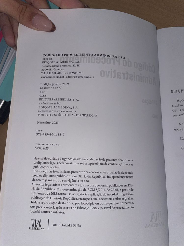 Codigo procedimento administrativo
