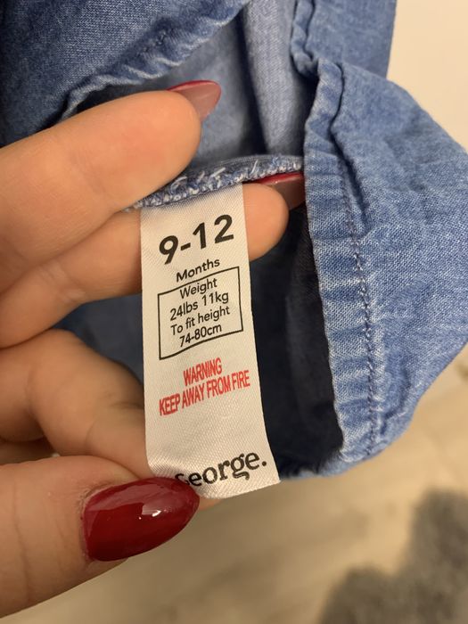 Sukienka jeansowa rozmiar 74/80