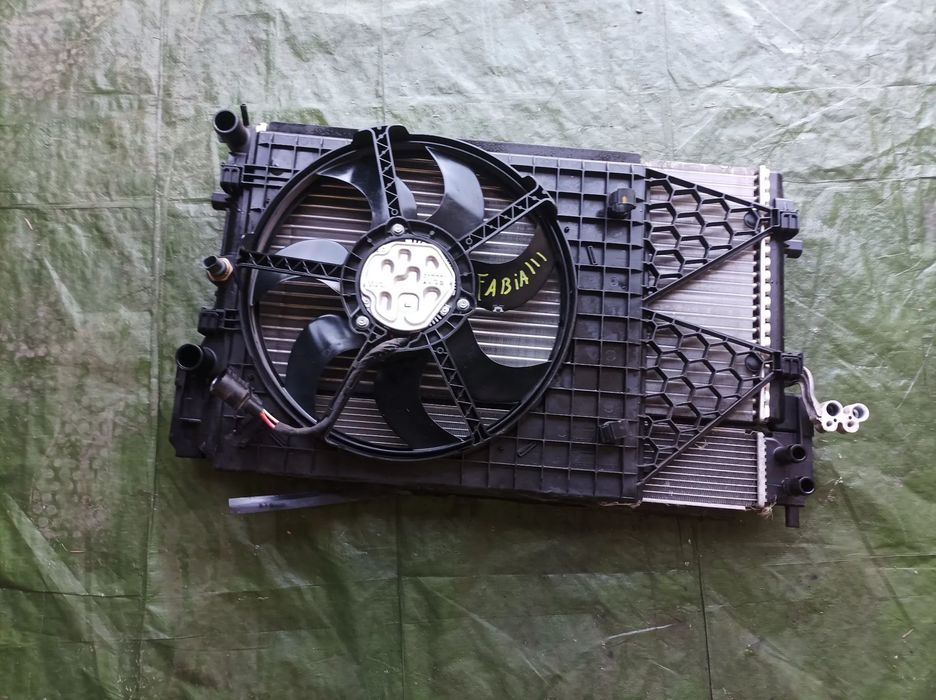 Skoda Fabia III POLO V  IBIZA 1.0 TFSI chłodnice komplet wiatrak 6R0145805H 6C0816411B 6R0959455D POD TURBINE