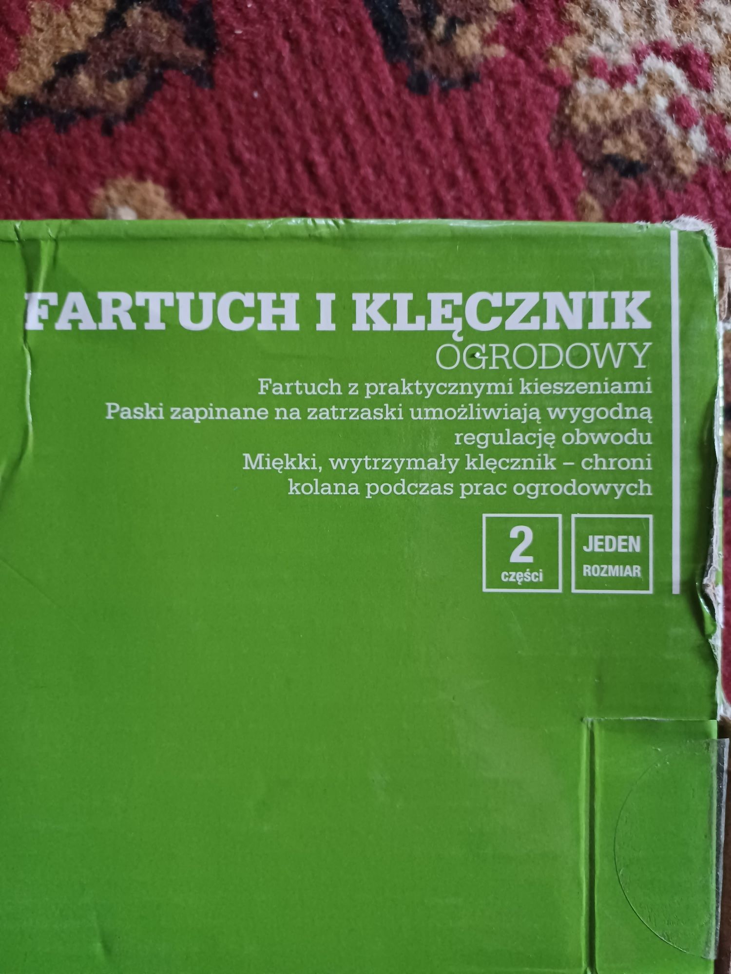 Fartuch I klęcznik do ogrodu