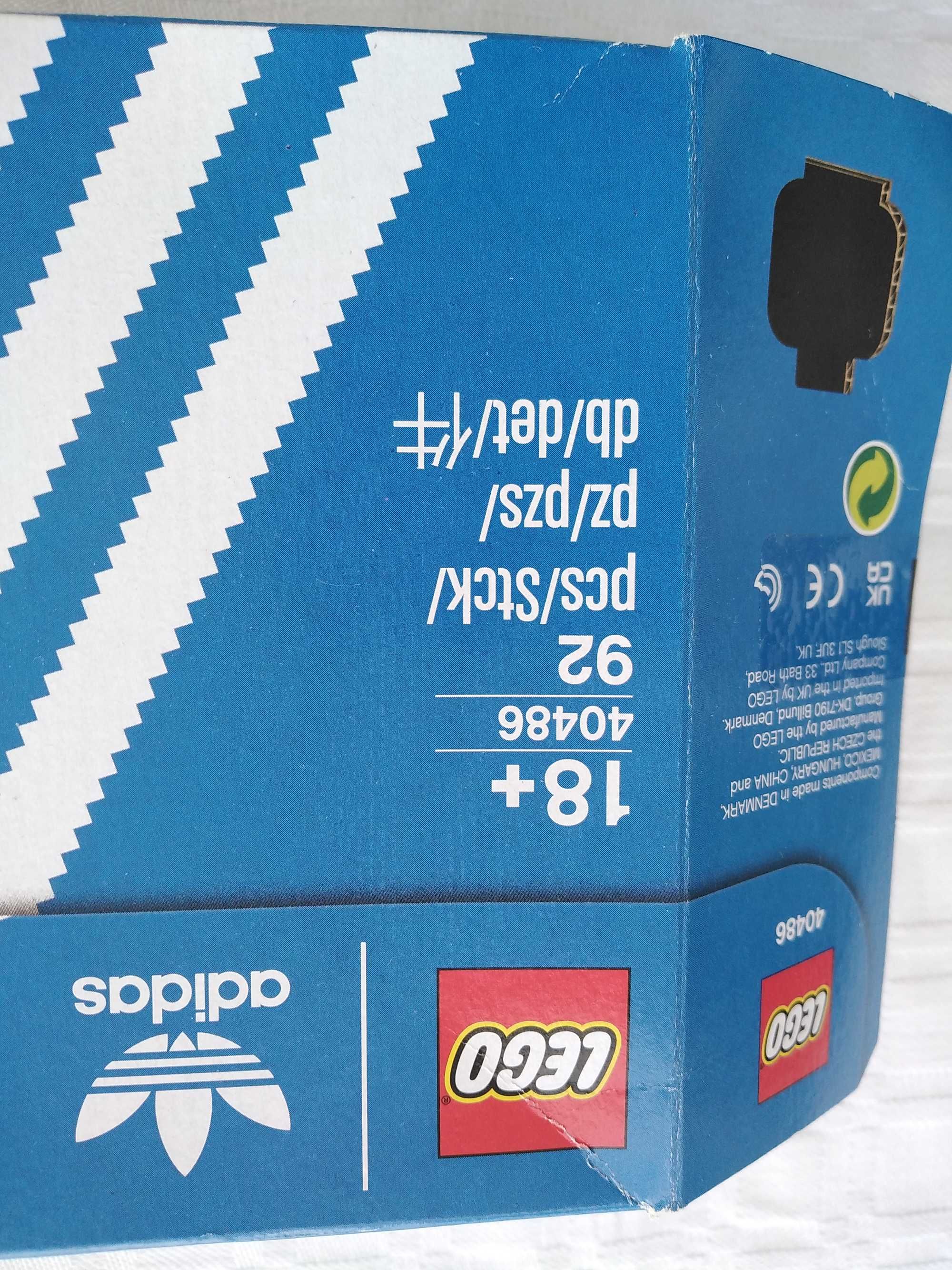 APENAS a Caixa Vazia Lego Set 40486 Adidas