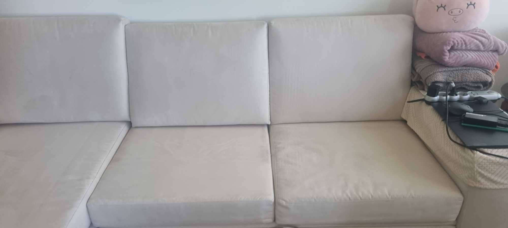 Sofá 4 lugares com chaise longue