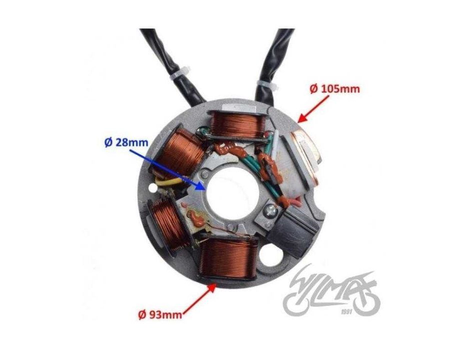 NOWY - Stator iskrownik stojan cewki VESPA