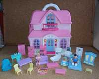 Casa de  bonecas + 23 acessórios, brinquedos, casinha