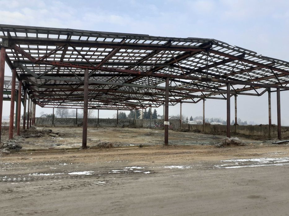 Konstrukcja wiaty stalowej 43,5m x 23,5m, hala stalowa