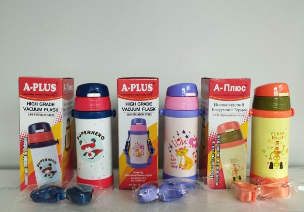 Термос дитячий з трубочкою