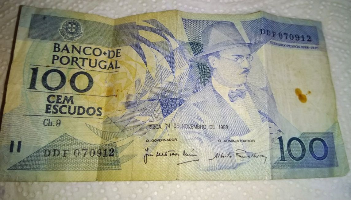 Nota de 100 escudos