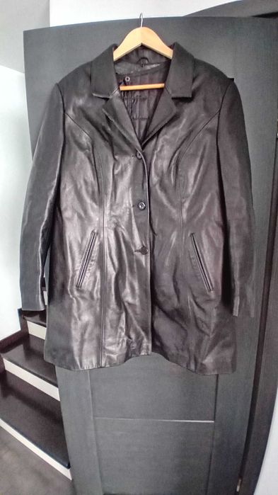 Skórzany płaszczyk ocieplany Marbet, rozmiar XXXL