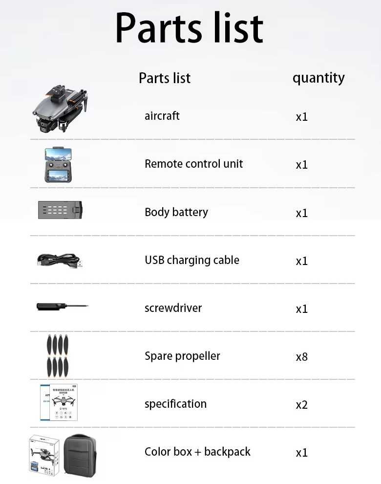 Profesjonalny Dron L600-1 PRO GPS WiFi ekran LCD w pilocie.