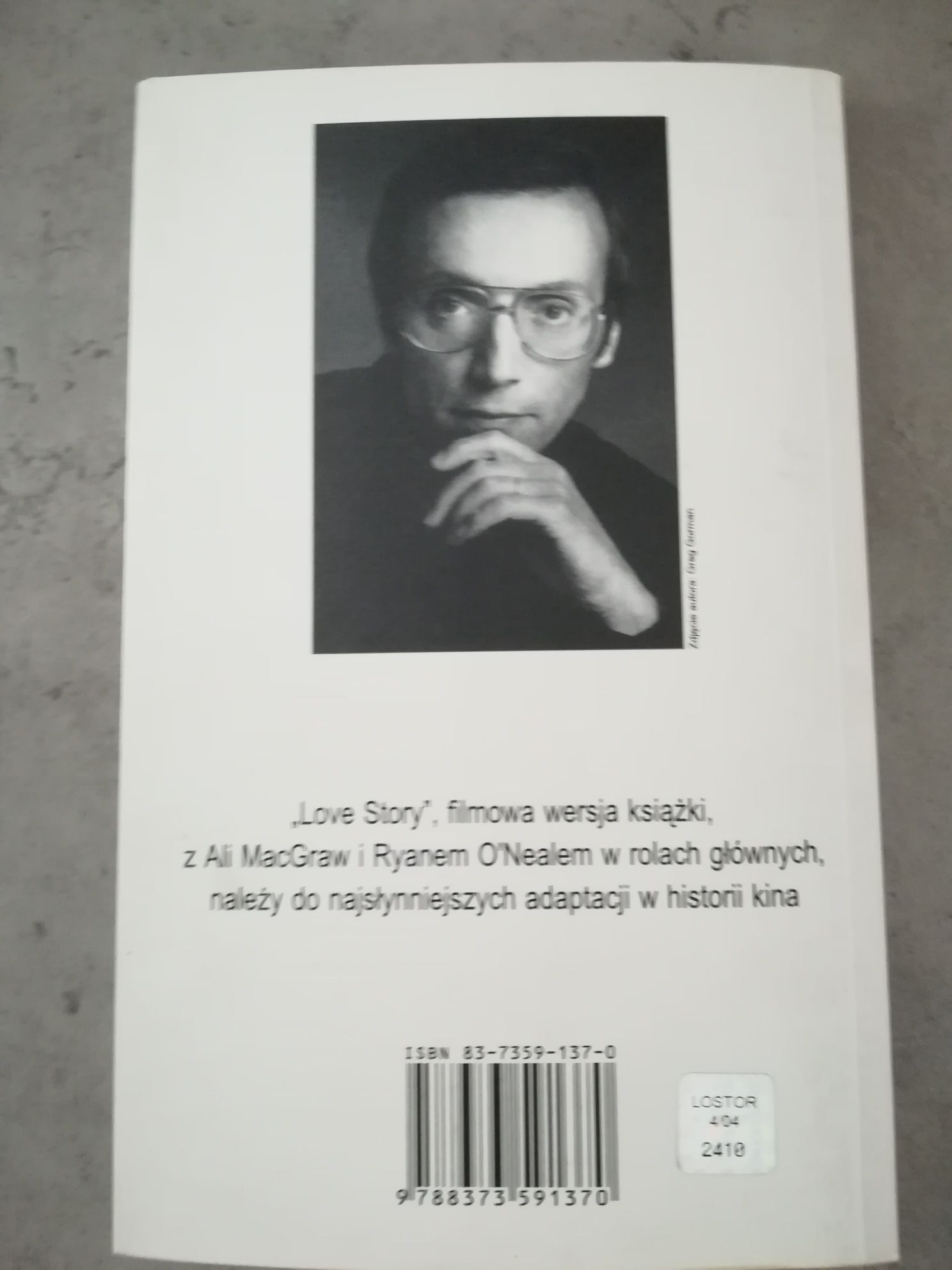 Opowieść miłosna, Erich Segal