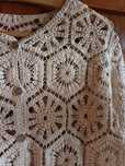 NARZUTKA dziergana na guziki boho hippie patchwork 36/38