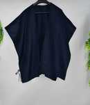 Granatowe ponczo Marks & Spencer z dodatkiem wełny, one size, nowe