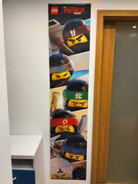 Baner LEGO NINJAGO - dwustronny plakat na płótnie - sitodruk  - PIĘKNY