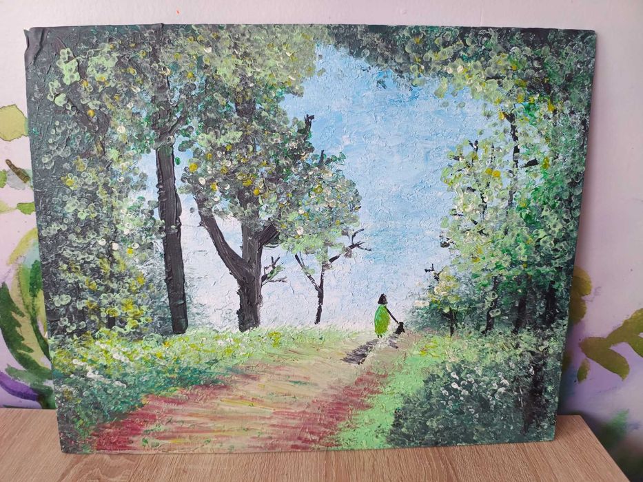Obraz 50/40 cm ręcznie malowany akryl