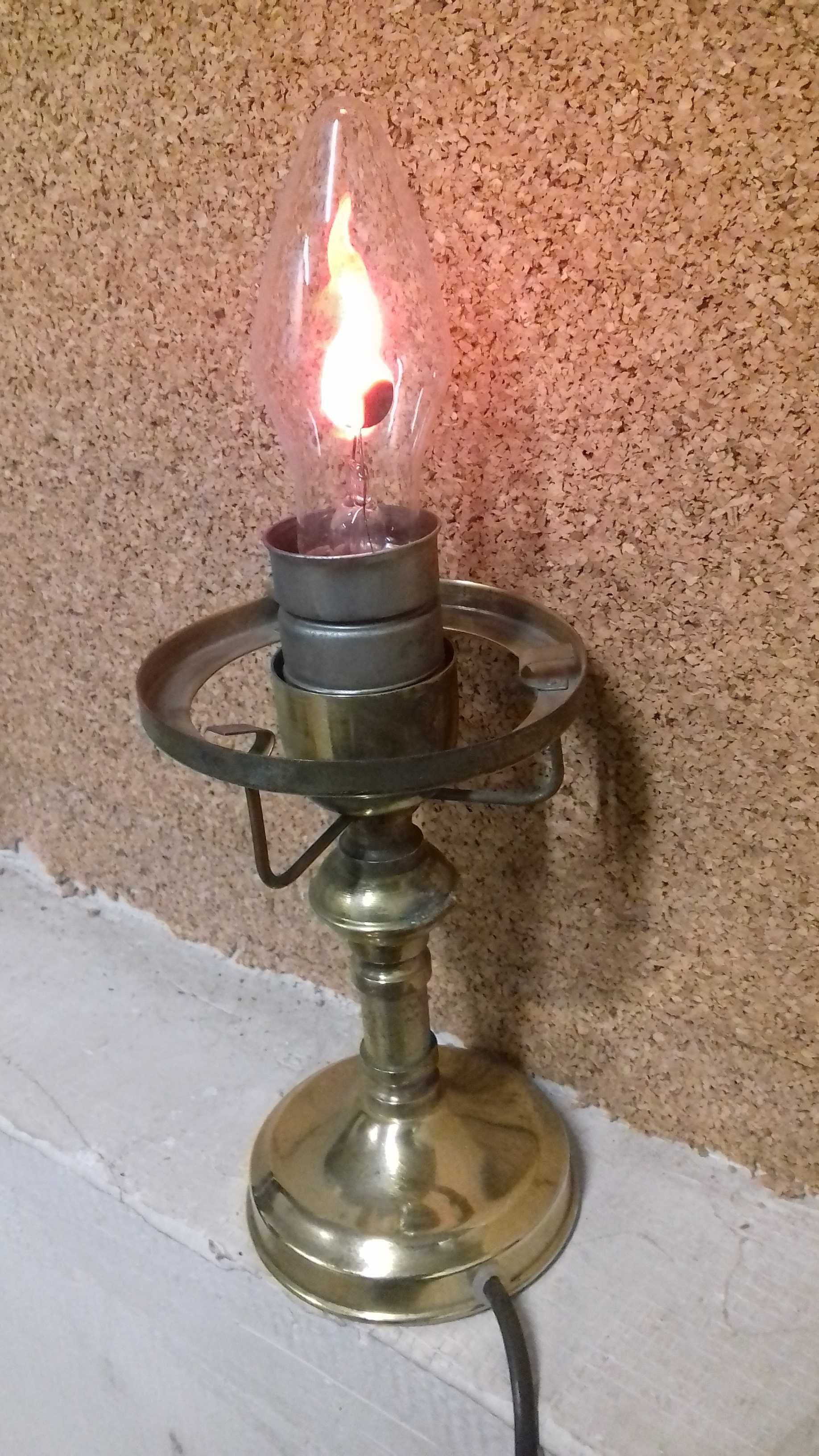Stara lampka świecznik lampa zabytek PRL