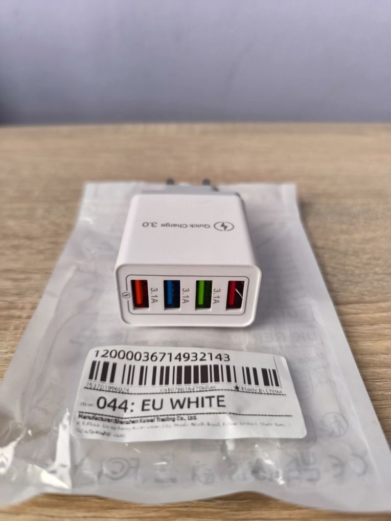 Ładowarka USB 4 porty Quick Charge 3.0 Nowa