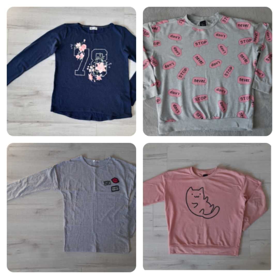 Bluzki, bluzy, sweterki młodzieżowe - Rozm.158/164/170 cm i Rozm. S-M