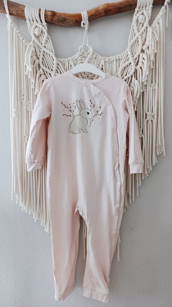 H&M śpiochy pajac pajacyk piżama zestaw set roz.98