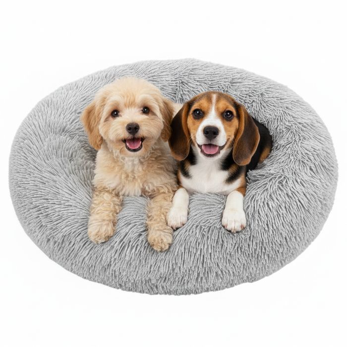 Legowisko okrągłe 55cm szare pies kot