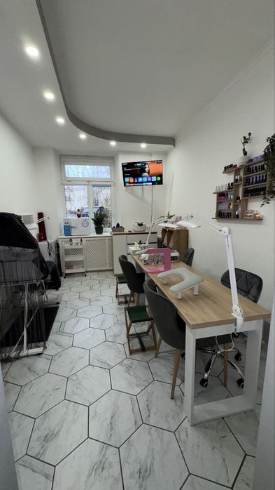 Стіл манікюрний  Дуб Сонома полицями і подовжувачем дуб сонома 2шт