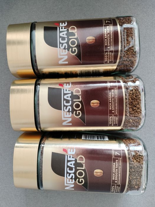 Kawa rozpuszczalna Nescafe Gold 3x200g