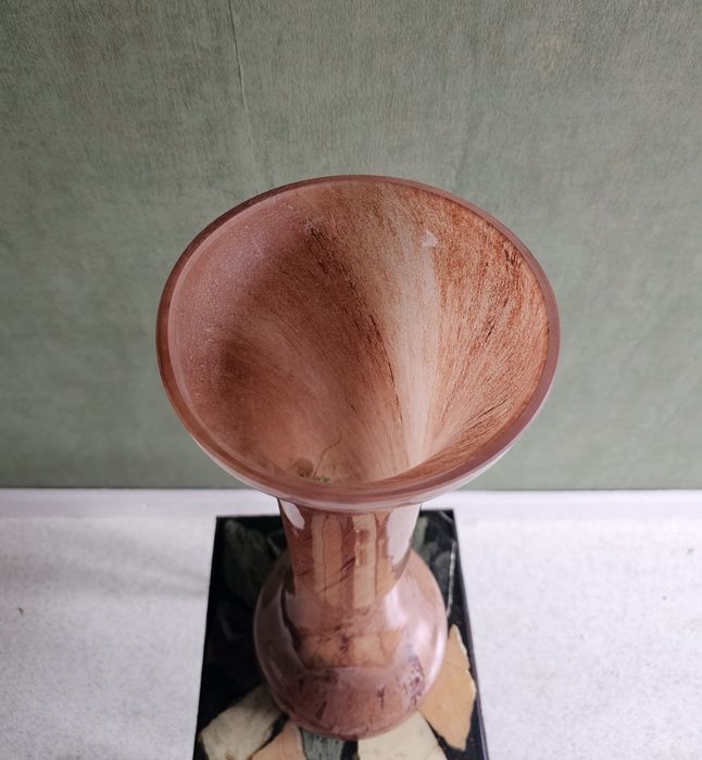 Wysoki wazon podłogowy  szklany