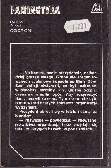 OBERON - Paolo Aresi - Fantastyka nr 2 wyd. Beta Box