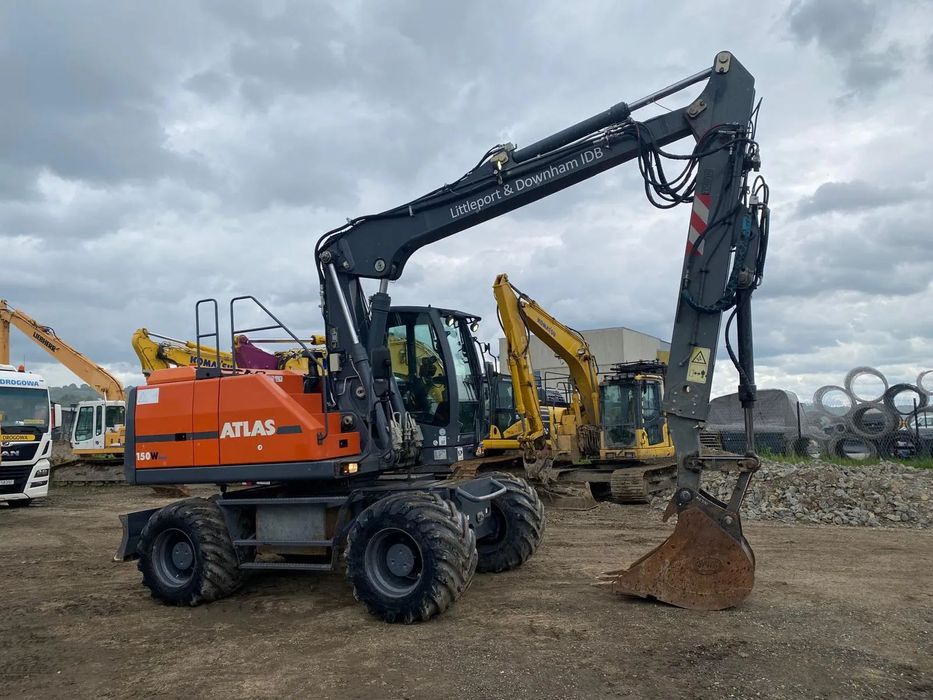 Atlas 150  Koparka kołowa Atlas 150w, Hitachi, Komatsu, Volvo