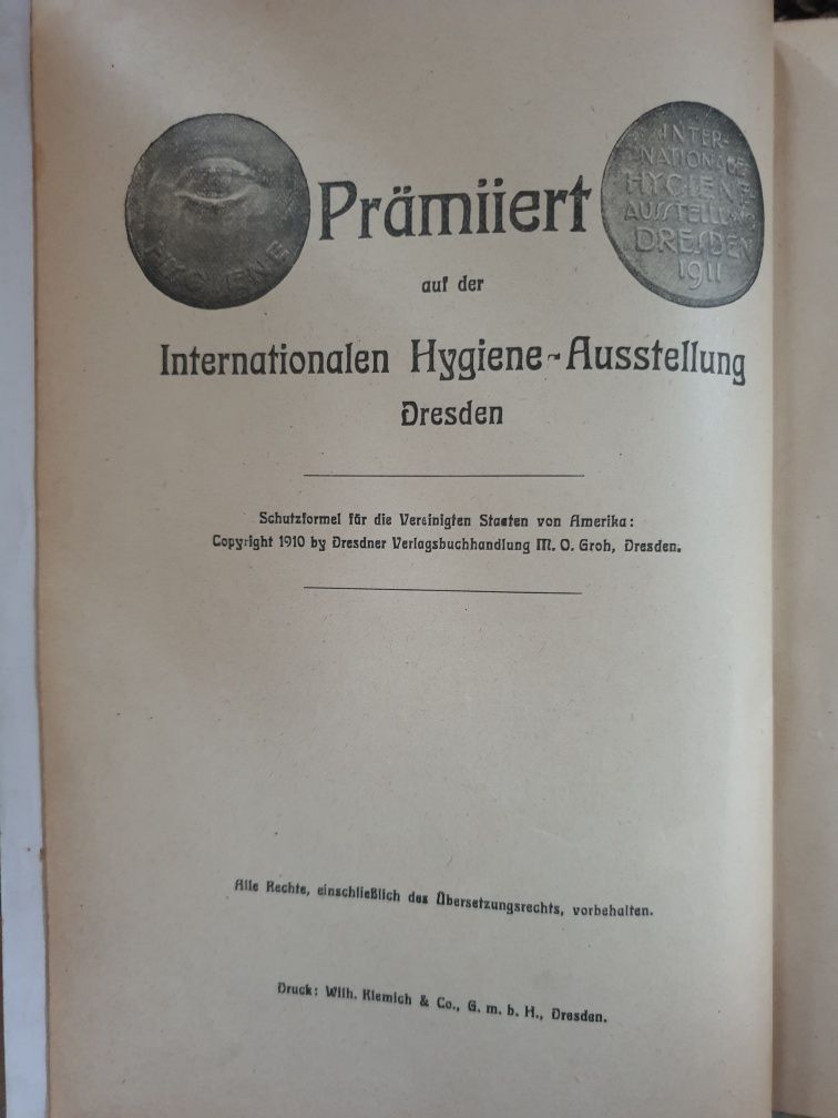 Podręcznik medycyny Die Aerztin im Hause 1910