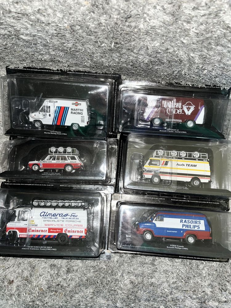 Miniaturas Carrinhas de assistencia ao rally 1:43