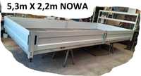 2 NOWA Skrzynia ładunkowa zabudowa 5,3 X 2,2m aluminiowa regulowana
