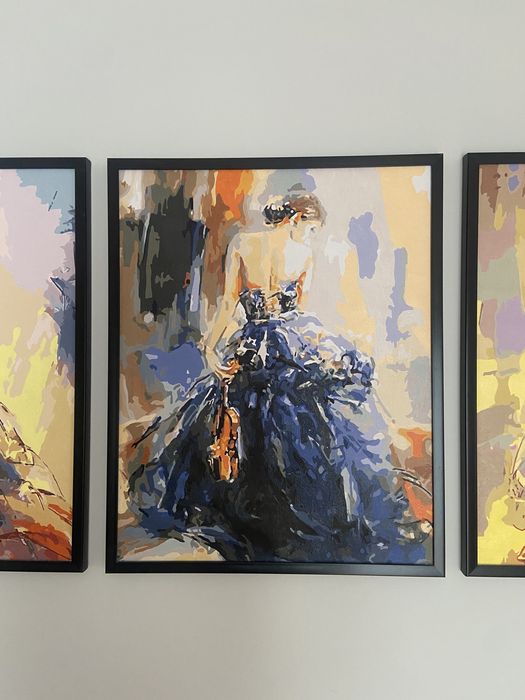 Obrazy własnoręcznie malowane baletnice