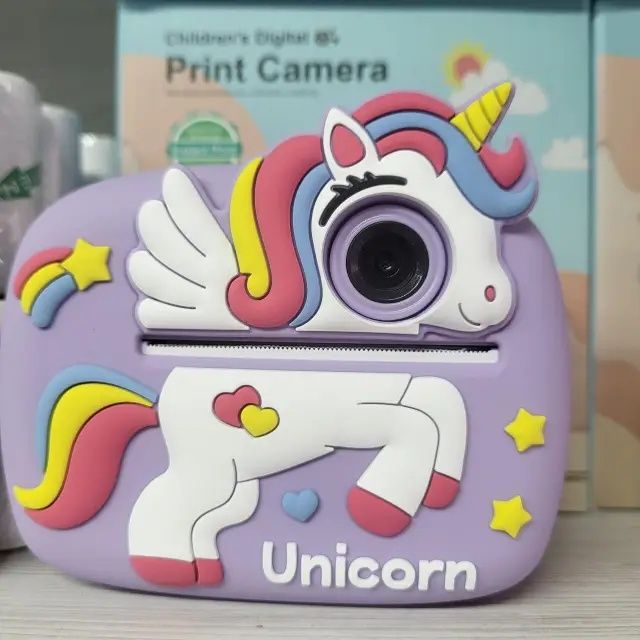 Дитячий фотоапарат миттєвого друку єдинорожка
