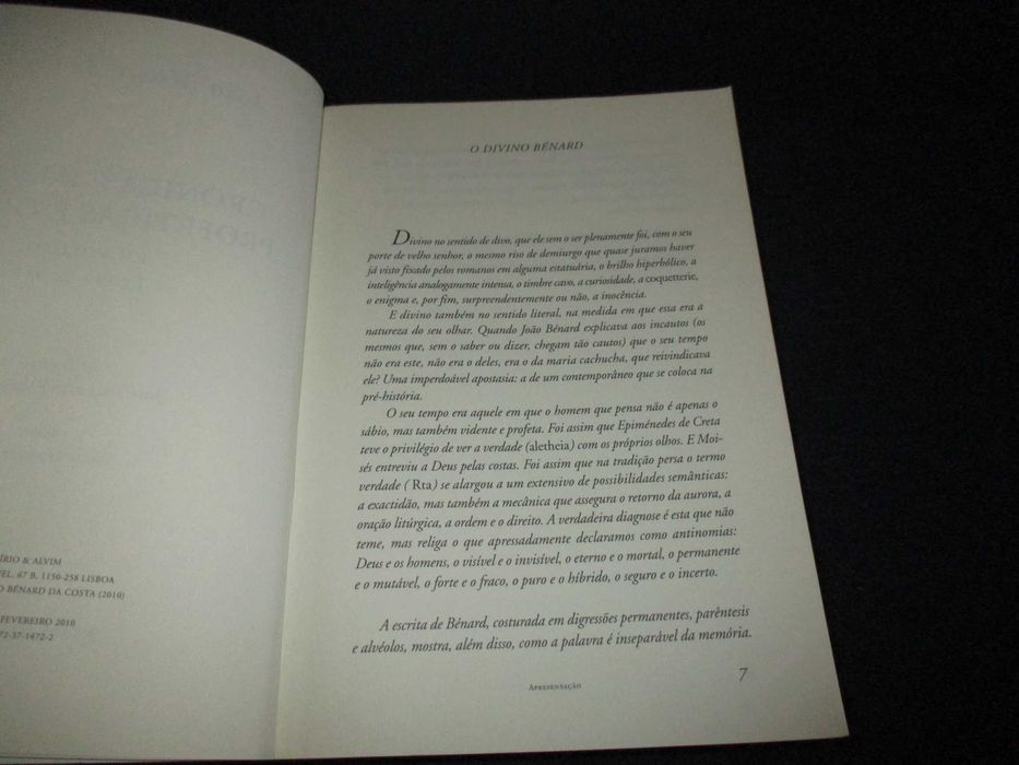 Livro Crónicas Imagens Proféticas e Outras 1º Volume