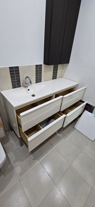 Szafka umywalkowa, zlew, bateria, cztery szuflady, idealna na domek!