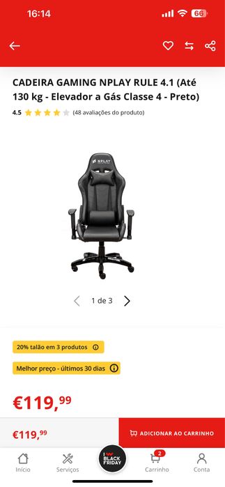 Cadeira Gaming Nplay