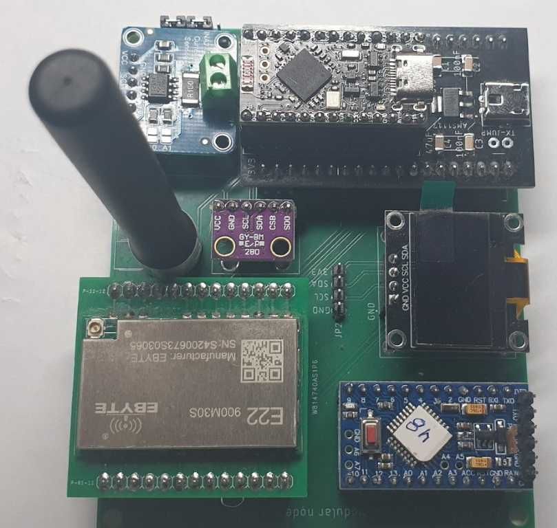 Meshtastic BM-NODE DIY adapter/konwerter nRF52840 do ESP32