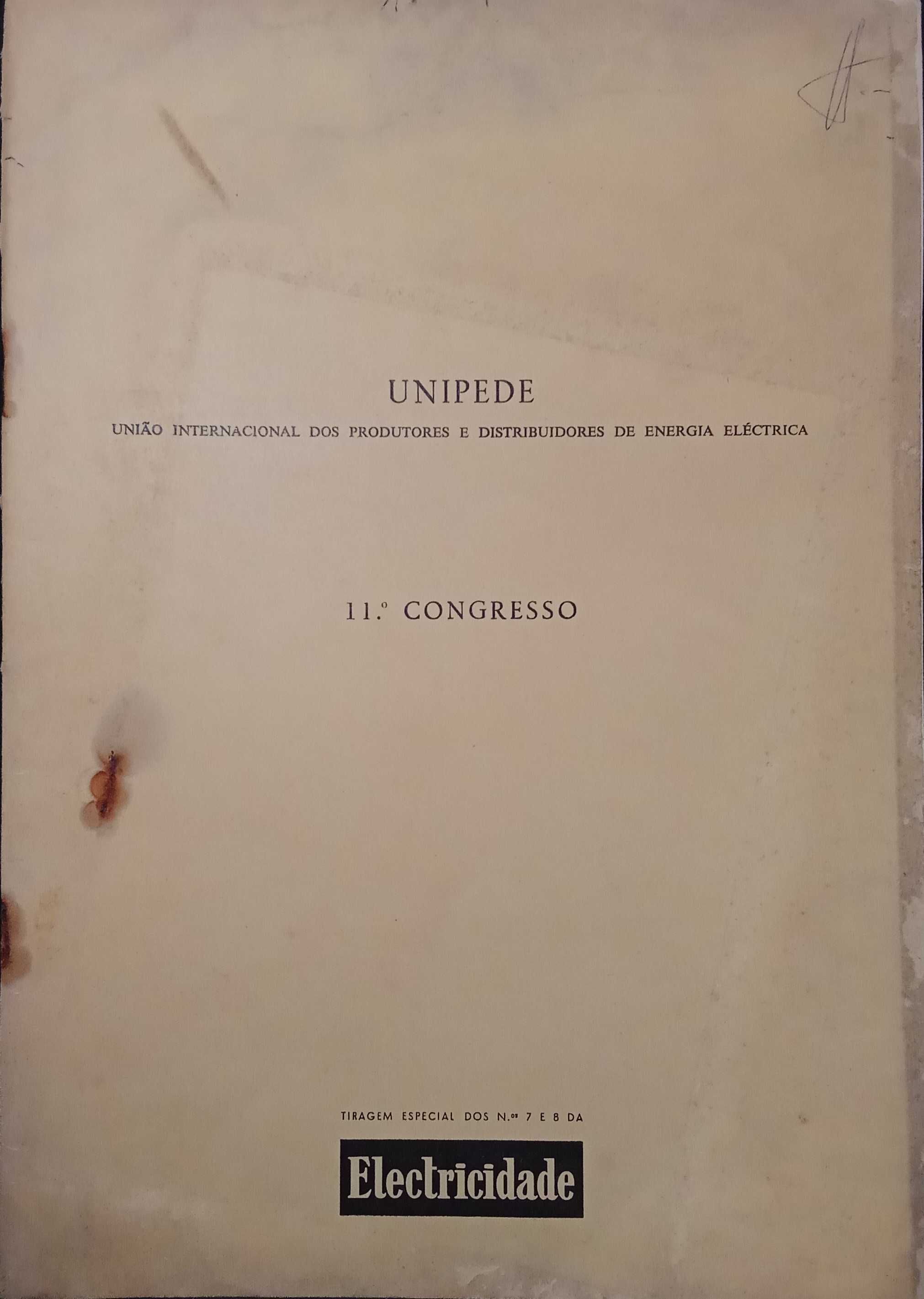 UNIDEPE - 11º Congresso (Tiragem especial Nº 7 e 8 da Electricidade)