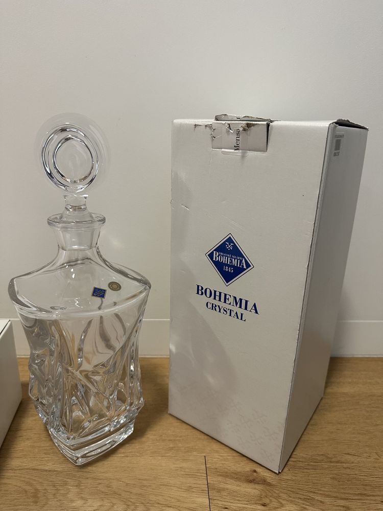 szklanki i karafka Bohemia Crystal JIHLAVA 800 300ml kryształy whisky
