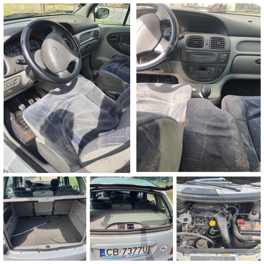 Renault scenik 1.9 2001 Klimatyzacja niski przebieg