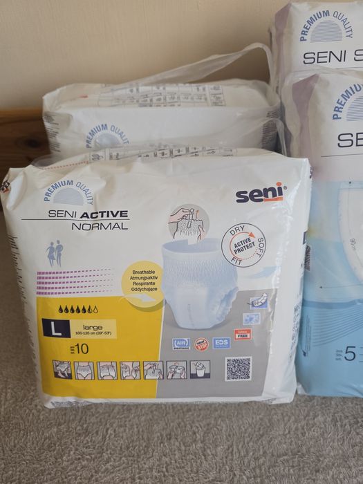 SENI pieluchomajtki L podkłady 90x170 100x230