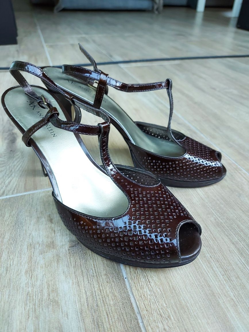 Orginalne skorzane buty ANNE KLEIN rozmiar 40