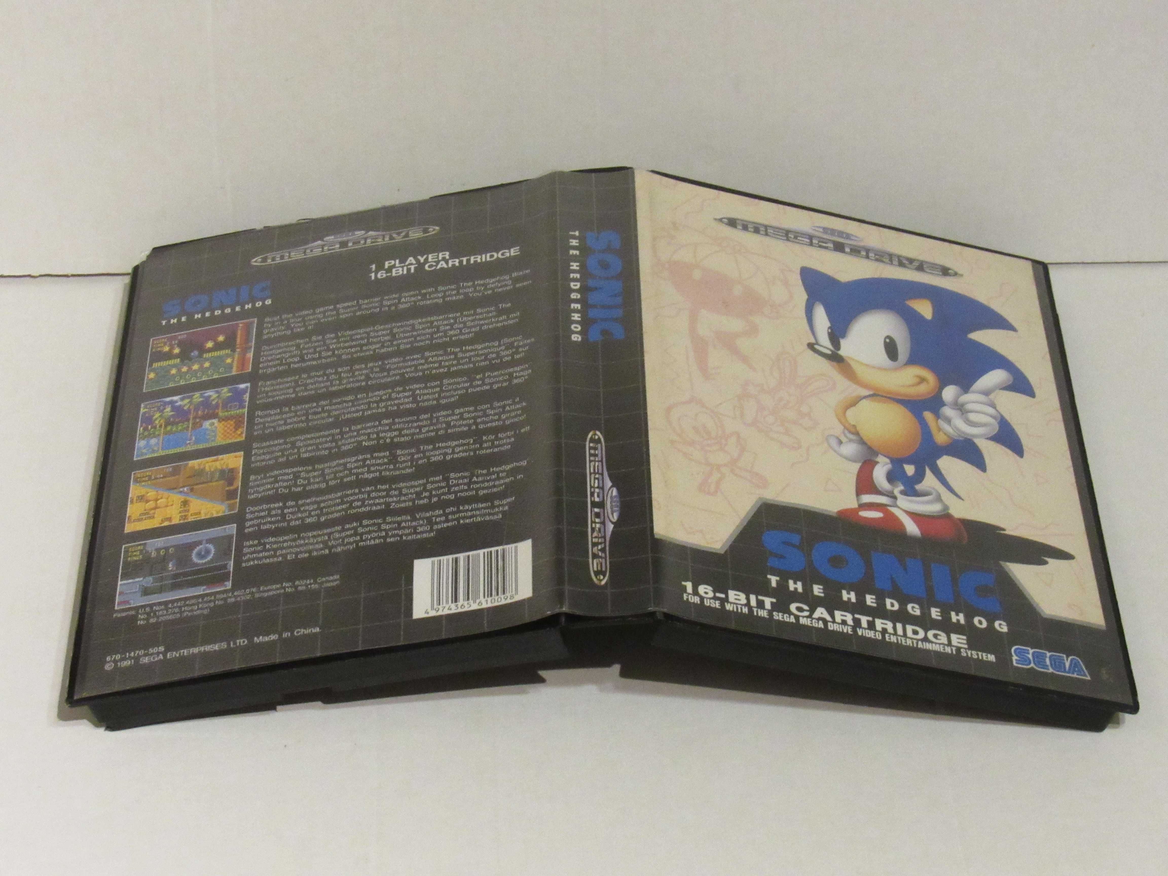 Jogo Sega Mega Drive Sonic completo