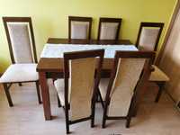 Stół do jadalni z krzesłami zestaw
