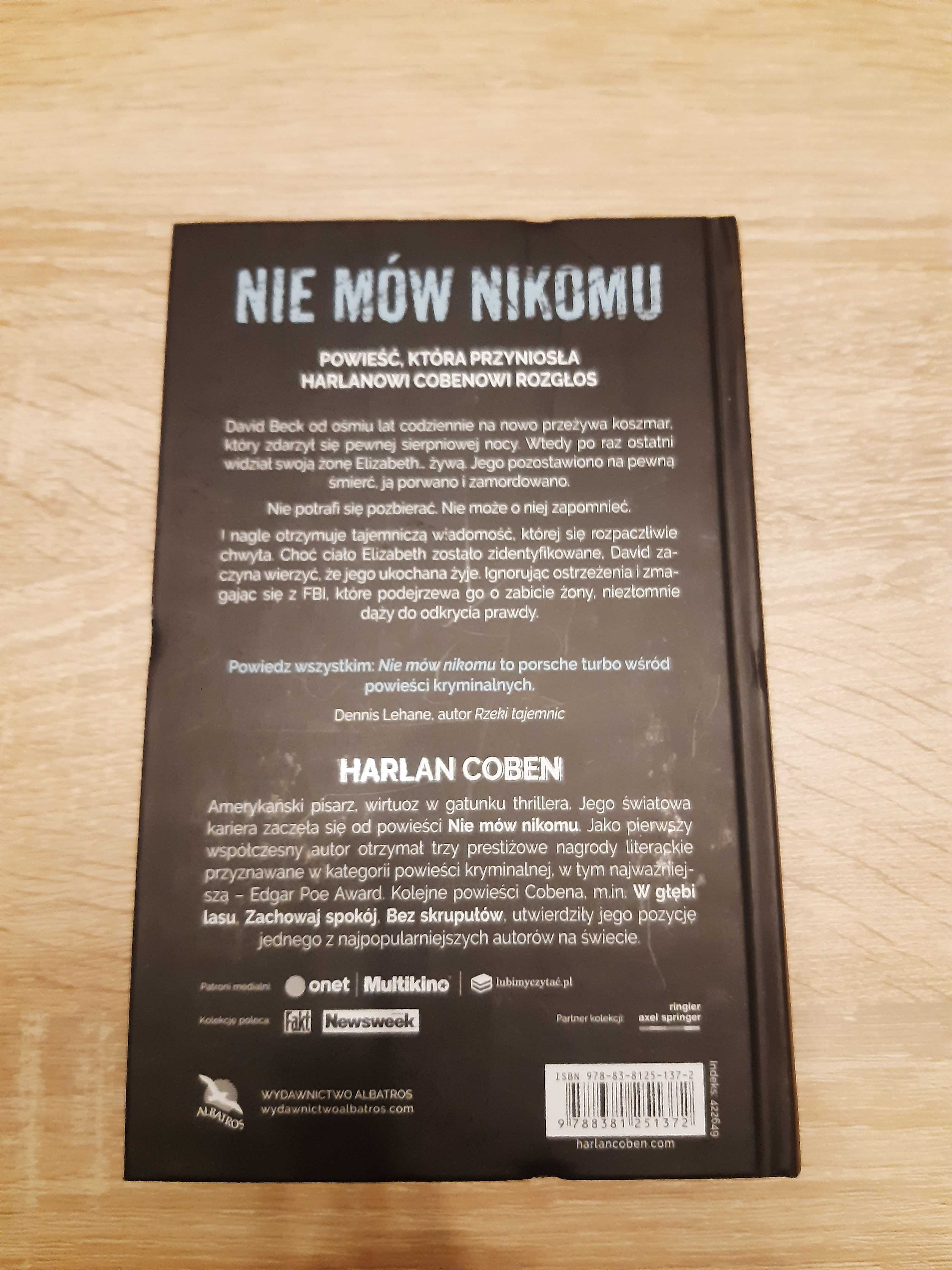 Harlan Coben "Nie mów nikomu" seria W Labiryncie Kłamstw 1