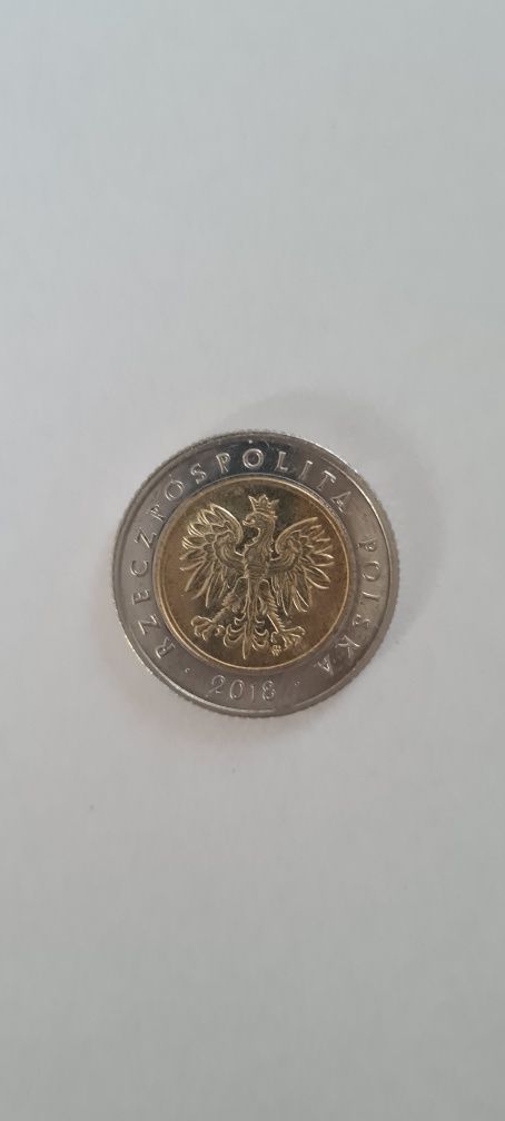 Moneta 5zł 100-lecie odzyskania przez Polskę Niepodległości 2018r