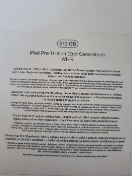 iPad Pro 11, 2 generacji 512GB