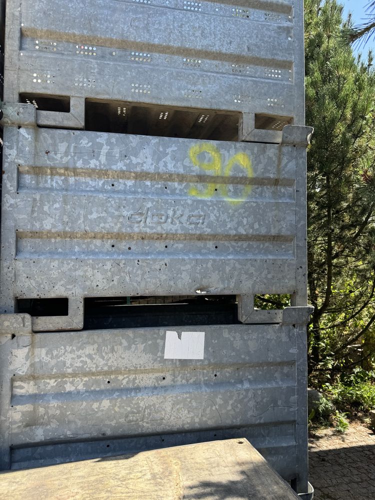 Kosze pełne Doka, gitterbox pełny 120x80 ocynkowany