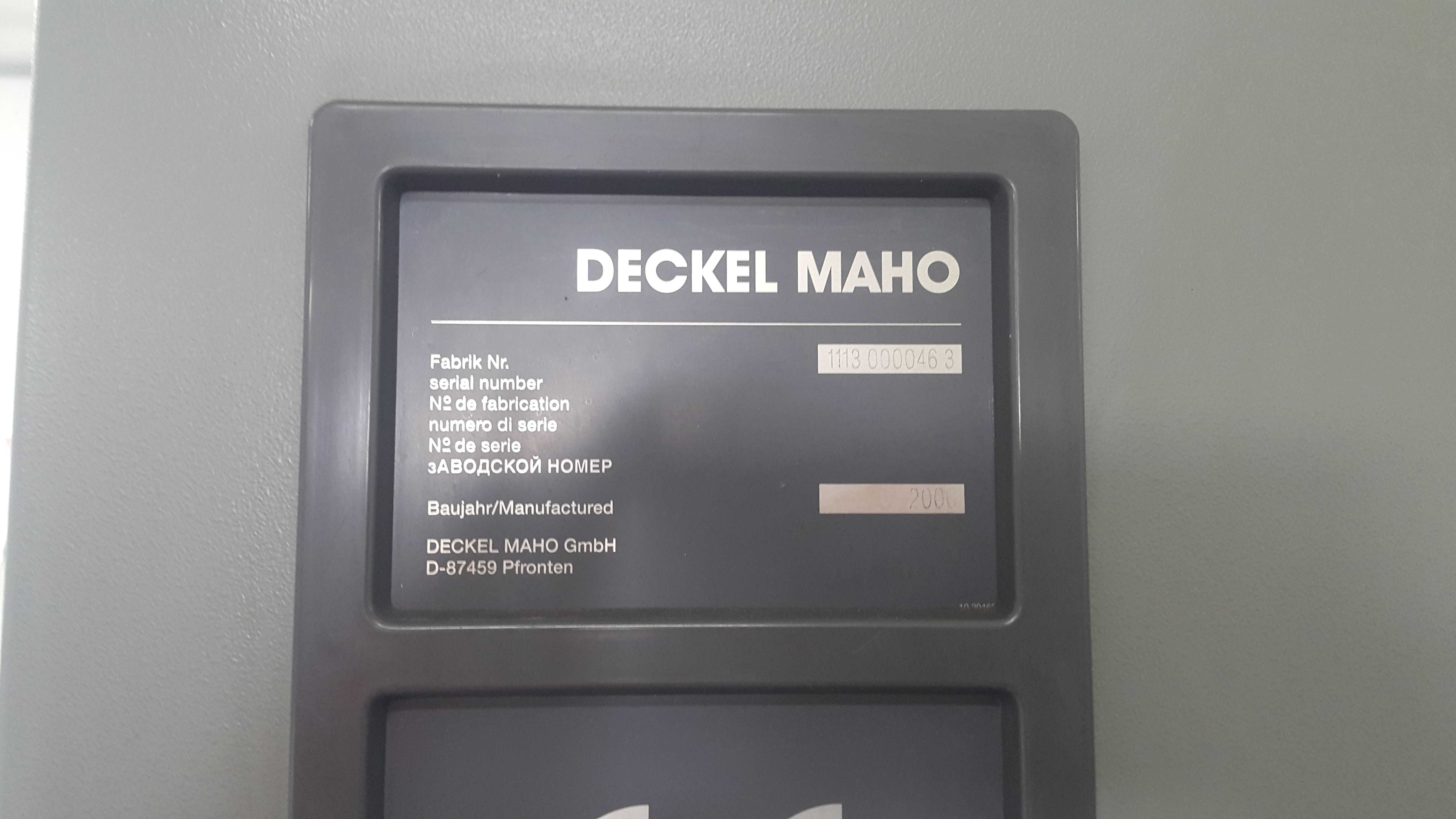 Centrum Obróbcze Deckel Maho DMU 80T 4 osie